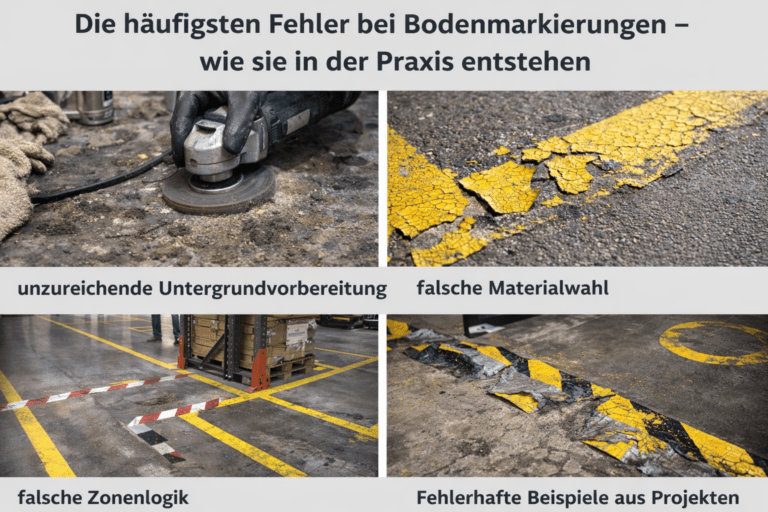 Das sind die häufigsten Fehler bei Bodenmarkierungen